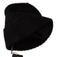 Dolce & Gabbana Elegant Cable Knit Wool Beanie with Fleece Liner