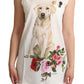 Dolce & Gabbana Chic Canine Floral Sleeveless Tank