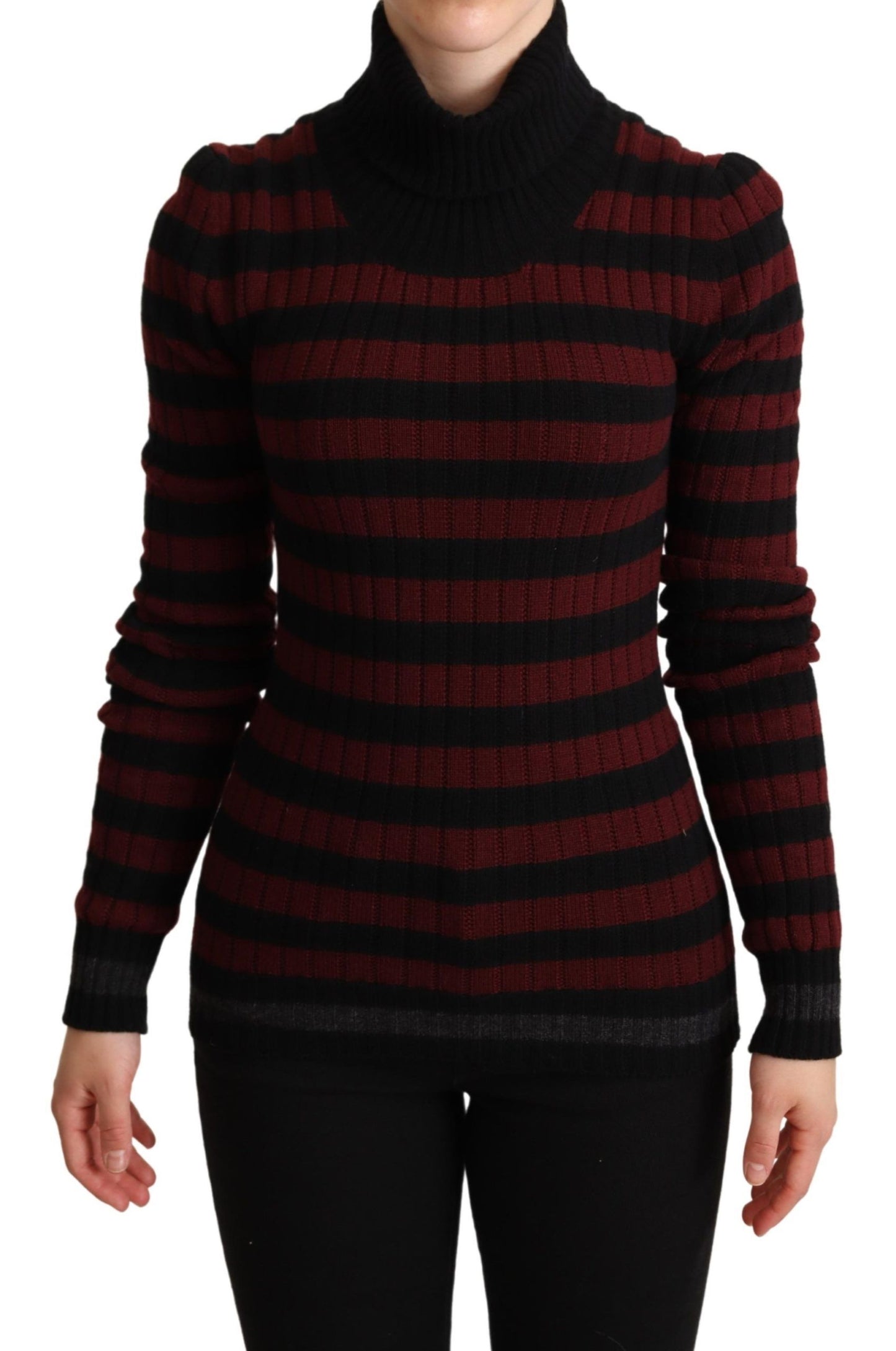 Dolce & Gabbana Chic Striped Wool-Cashmere Sweater