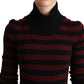 Dolce & Gabbana Chic Striped Wool-Cashmere Sweater