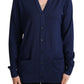 Dolce & Gabbana Elegant Virgin Wool Blue Cardigan