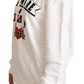 Dolce & Gabbana White L'Amore Motive Hooded Sweater