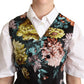 Dolce & Gabbana Exquisite Floral Jacquard Waistcoat