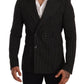 Dolce & Gabbana Elegant Striped Wool Blazer with Silk Lining