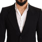 Dolce & Gabbana Elegant Slim Fit Black Cotton Blazer