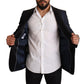 Dolce & Gabbana Elegant Blue Slim Fit Martini Blazer