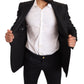 Dolce & Gabbana Elegant Slim Fit Black Linen Blazer