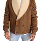 Dolce & Gabbana Elegant Double Breasted Shearling Jacket