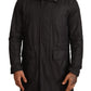 Dolce & Gabbana Chic Hooded Blouson Coat in Timeless Black