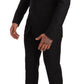 Dolce & Gabbana Elegant Martini Black Wool Suit