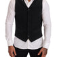 Dolce & Gabbana Elegant Black Cotton Formal Dress Vest