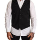 Dolce & Gabbana Elegant Black Formal Dress Vest