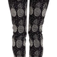 Dolce & Gabbana Chic Black Pineapple Print Skinny Capri Pants