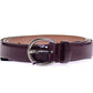 Dolce & Gabbana Elegant Purple Leather Belt - Italian Elegance