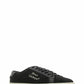 Saint Laurent Sleek Black Canvas & Leather Low-Top Sneakers