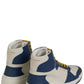 Saint Laurent Elevate Your Style with Mid-Top Blue Luxury Sneakers