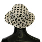 Dolce & Gabbana Chic Black Polka Dot Trilby Hat