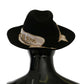 Dolce & Gabbana Elegant Black Lapin Wide Brim Panama Hat