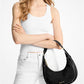 Preston Small Suede Crescent Shoulder Bag