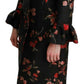 Dolce & Gabbana Elegant Floral Embroidered Trench Coat