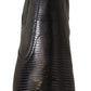 Dolce & Gabbana Elegant Black Leather Lizard Skin Derby Boots