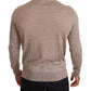 Dolce & Gabbana Beige Turtleneck Cashmere-Silk Blend Sweater