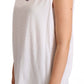 Dolce & Gabbana Floral Trim Logo Tank Top in White