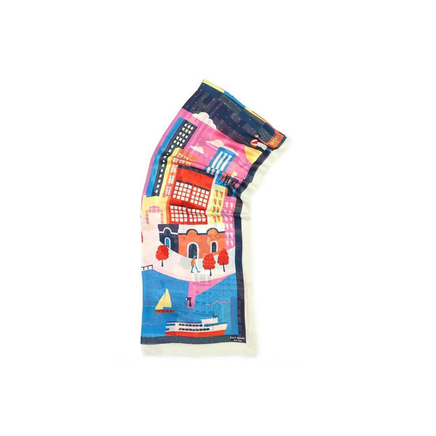 Women's City Map Oblong Scarf