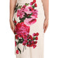 Dolce & Gabbana Elegant Floral Midi Bodycon Dress