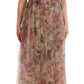 Dolce & Gabbana Floral Print Nylon Maxi Dress