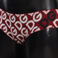 Dolce & Gabbana Chic Maroon White Logo Swim Bottoms