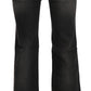 Dolce & Gabbana Svelte Mid Waist Flared Black Denim