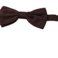 Dolce & Gabbana Elegant Brown Dot Pattern Silk Bow Tie