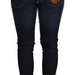 Versace Jeans Elegant Low Waist Skinny Designer Jeans