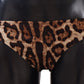 Dolce & Gabbana Elegant Leopard Print Bikini Bottom