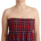 CAMPO DI FRAGOLE Chic Checkered Sleeveless Tank Top