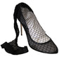 Dolce & Gabbana Elegant Netted Sock Pumps in Timeless Black