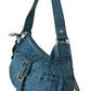 WAYFARER Chic Blue Fabric Shoulder Bag - Perfect for Everyday Elegance