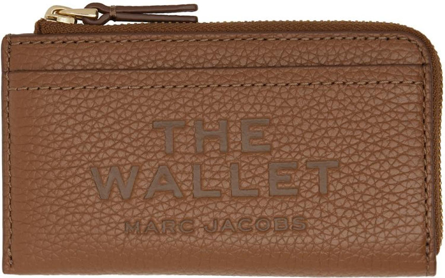 Brown 'The Leather Top Zip Multi' Wallet