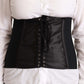 Dolce & Gabbana Chic Black Corset Belt Top