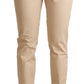 Dolce & Gabbana Elegant Beige Cotton Stretch Skinny Pants