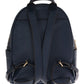 Michael Kors Elegant Leather ABBEY Backpack in Navy Blue