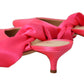 GIA COUTURE Chic Pink Kitten Heels for Elegant Evenings