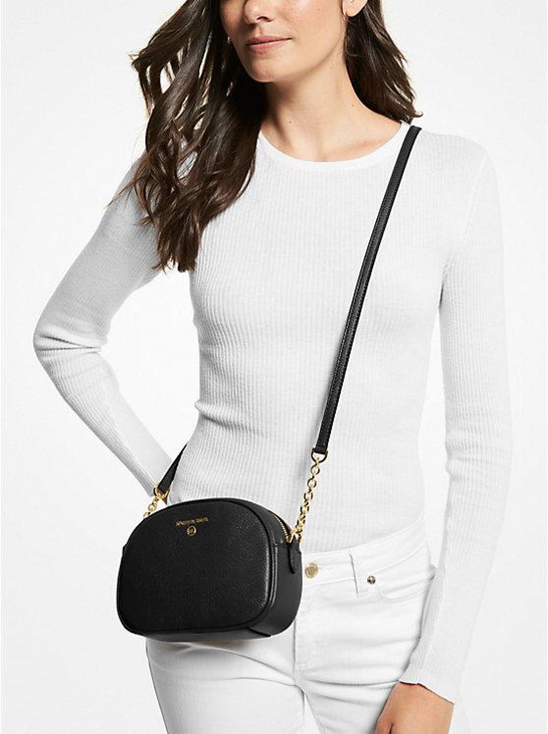 Jet Set Charm Small Pebbled Leather Crossbody Bag