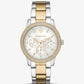 Oversized Tibby Pavé Two-Tone Watch