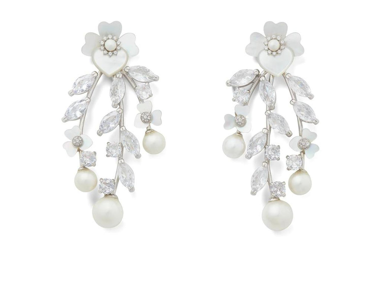 Precious Pansy Chandelier Earrings