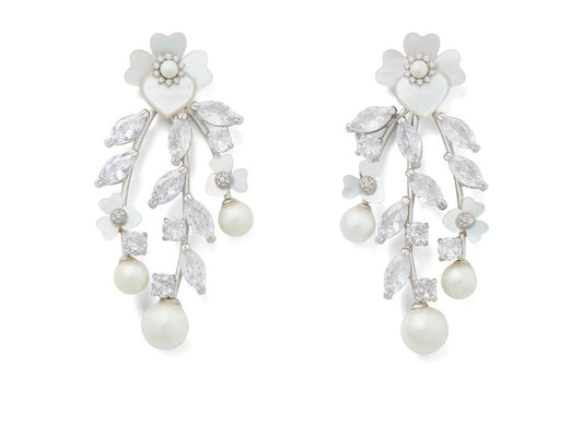 Precious Pansy Chandelier Earrings