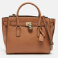 Michael Kors Brown Leather Hamilton Travel Tote