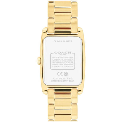 Women's Resse Gold-Tone Stainless Steel and Rainbow Crystal Watch 24mm