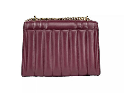 Whitney Medium Chain Shoulder Flap Crossbody Women's Oxblood